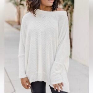 Pink Lily Uncomplicate My Life Oversized Sweater